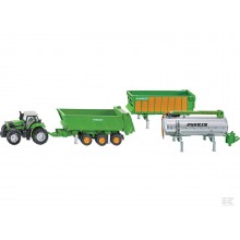 Siku 01848 Deutz med 3 Joskin Vogne