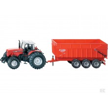 Siku 01844 Massey Ferguson 8280 med Krampe Tipvogn